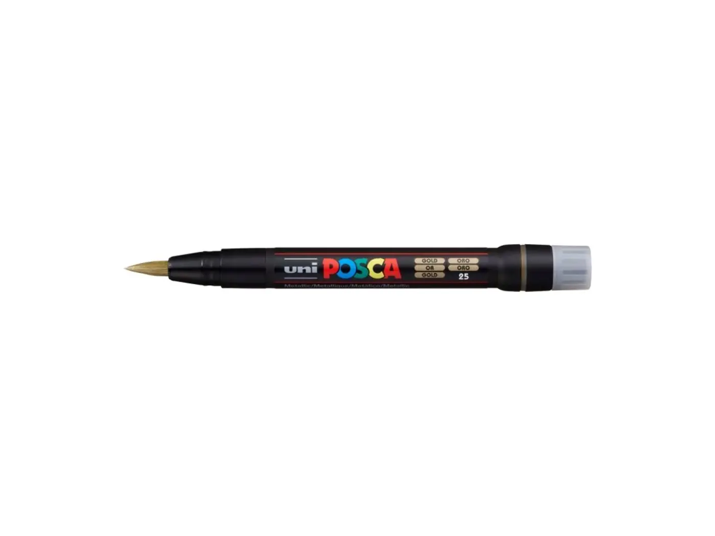 Štětečkový akrylový marker Uni Posca PC-350 – 25 gold - fotografie 1