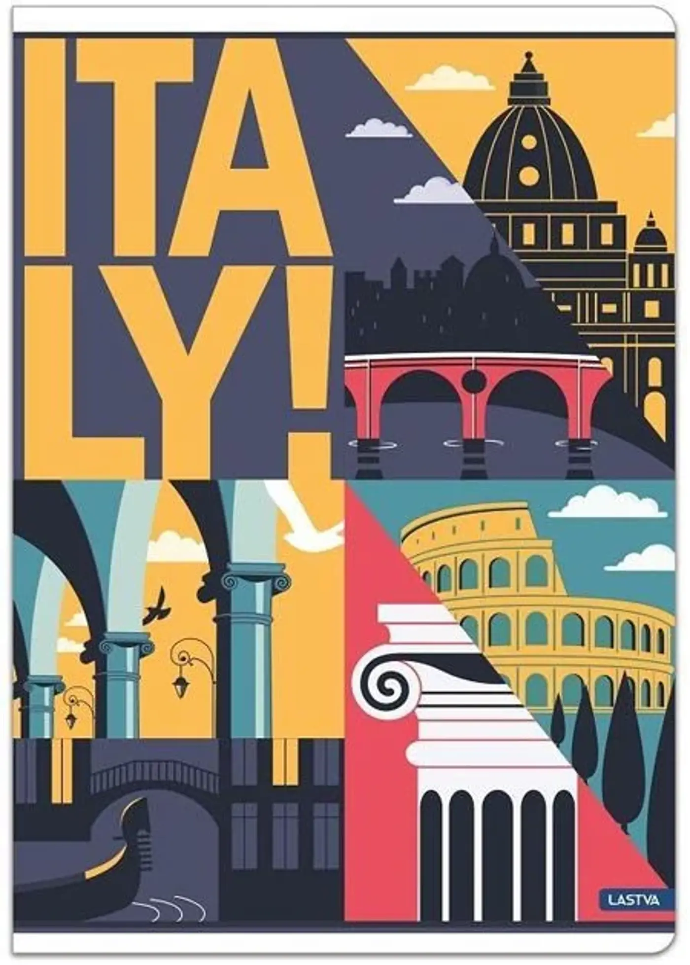 Sešit A5 linkovaný Italy - fotografie 1