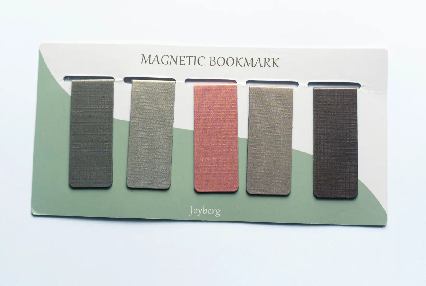 Magnetické záložky 5ks tlumené barvy  - fotografie 1