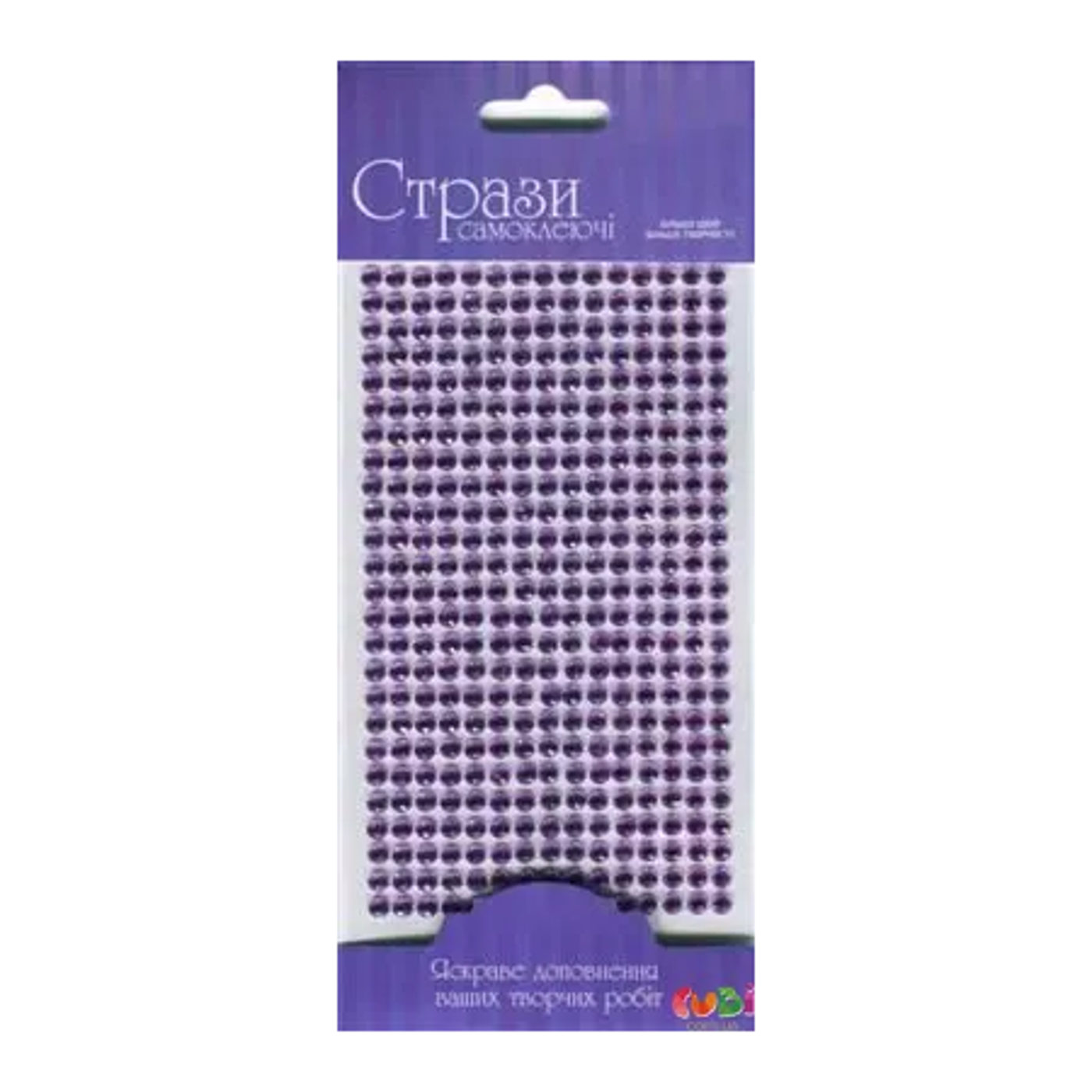 Samolepící třpytivé kamínky 5mm 375ks – violet - fotografie 1