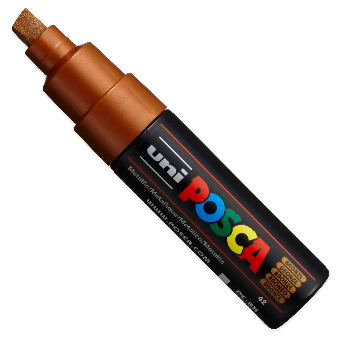 Akrylový fix Uni Posca PC-8K 8 mm –42 bronzová - fotografie 1