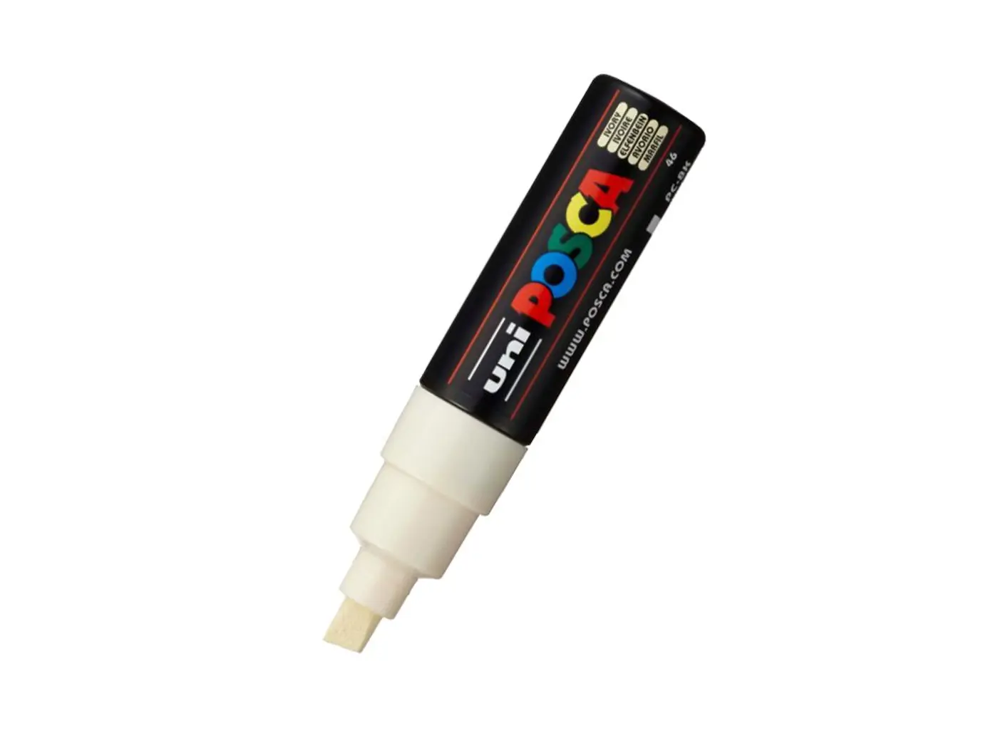 Akrylový fix Uni Posca PC-8K 8 mm – 46 smetanová ivory - fotografie 1