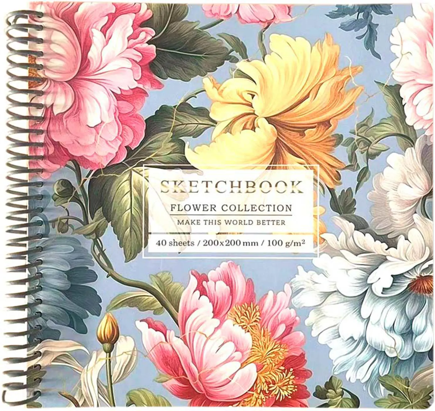 Sketchbook ROMANTIC 20x20 cm   - fotografie 1