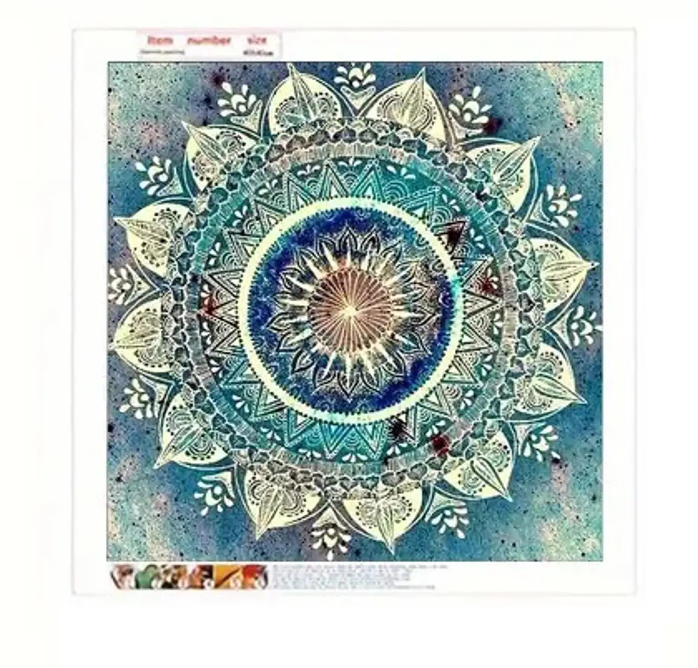 Diamantové malování Mandala 30*30cm - fotografie 1