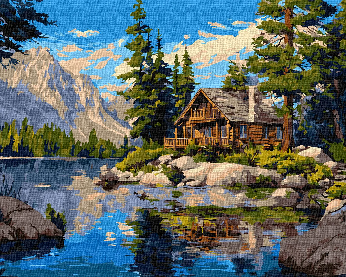 Malování podle čísel 40×50 cm  Lesní dech - fotografie 1