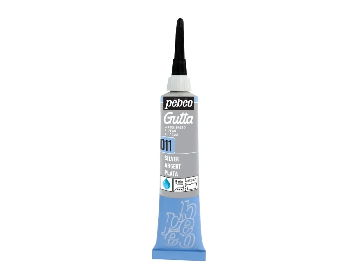 Gutta na hedvábí Pébéo 20ml 011 stříbrná - fotografie 1