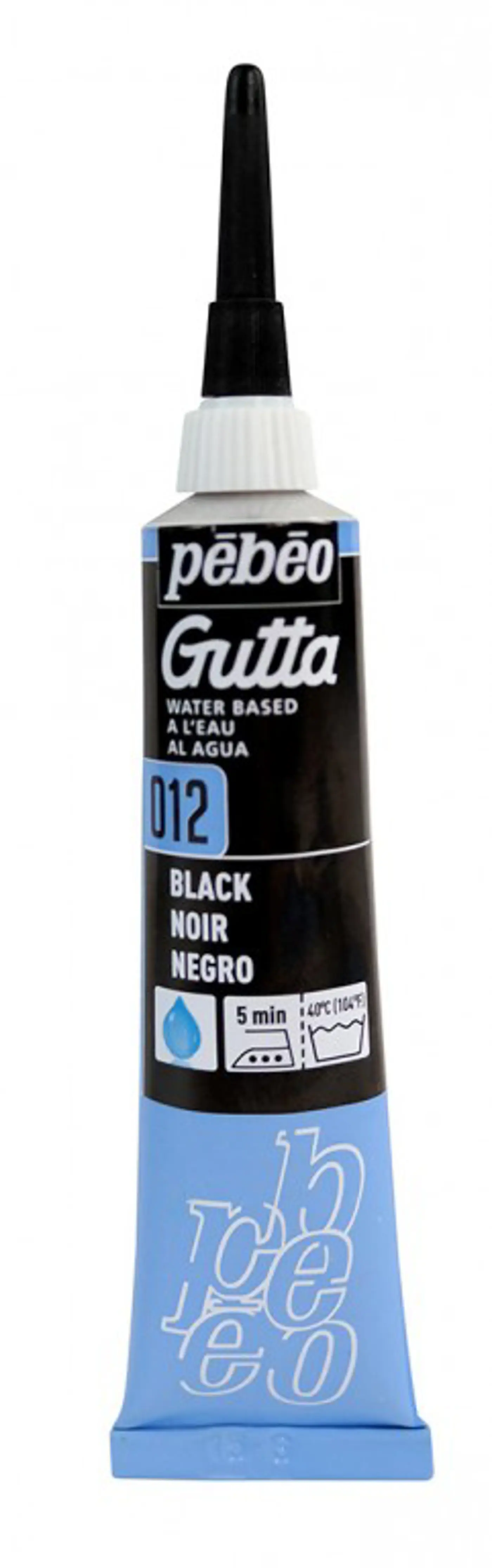 Gutta na hedvábí Pébéo 20ml 012 černá - fotografie 1