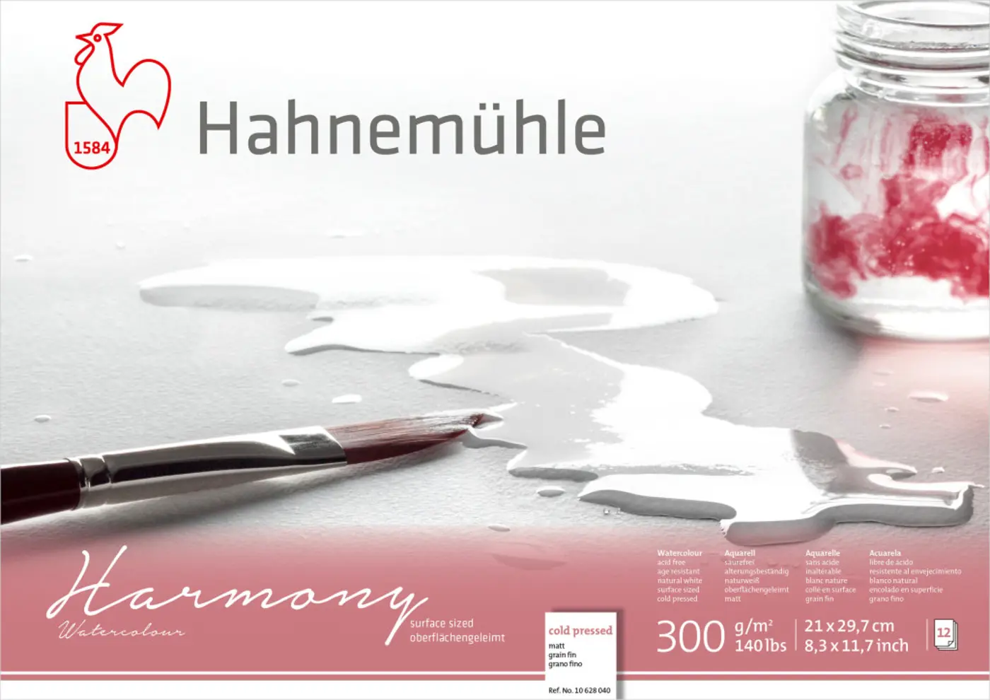 Akvarelový blok HHM Harmony CP A4 300g lepený - fotografie 1