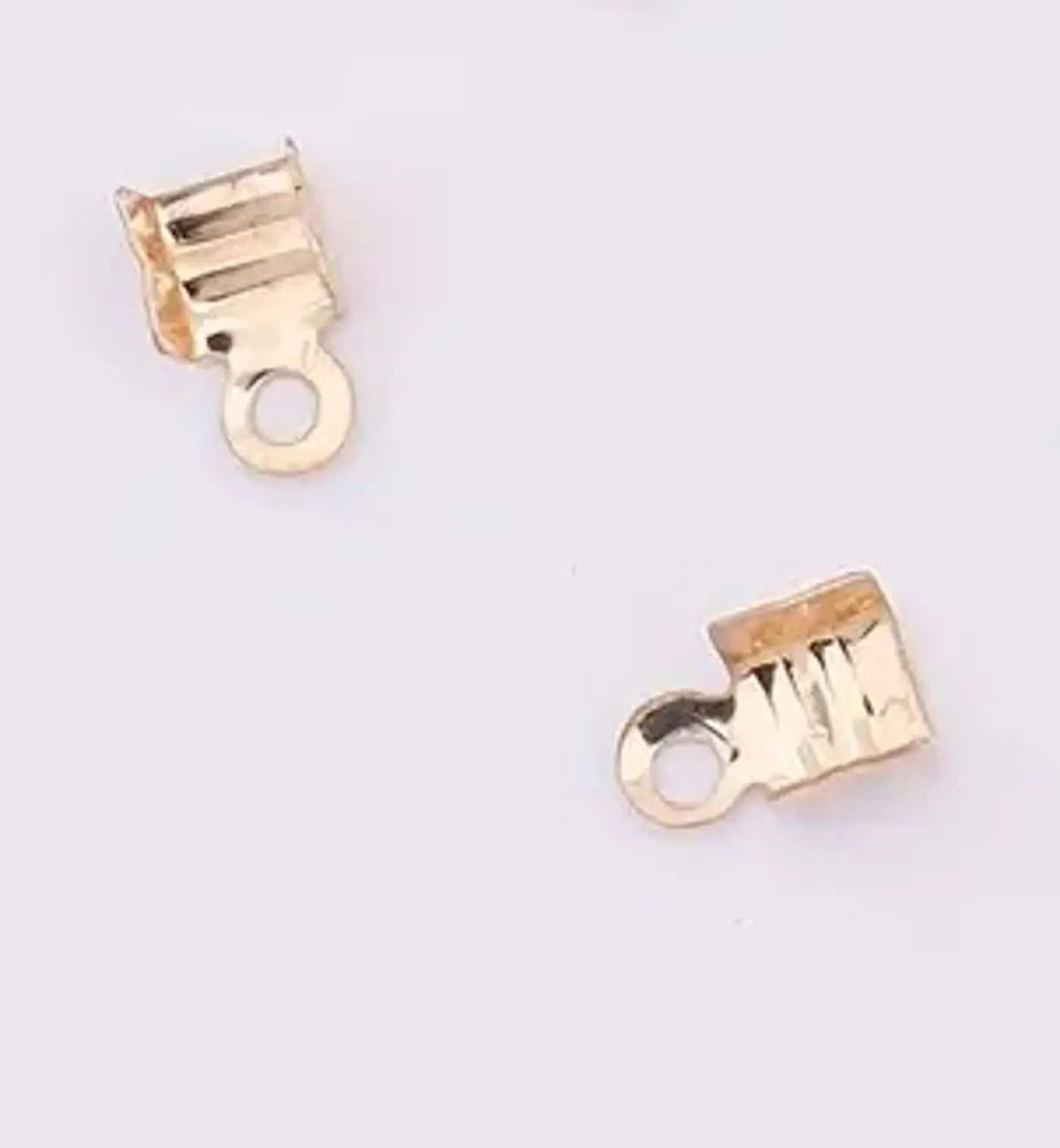Zamačkávací koncovka 3.5mm*6.8mm Zlato - fotografie 1