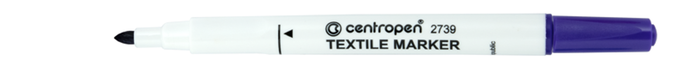 Popisovač na textil Centropen 2739 fialový - fotografie 1