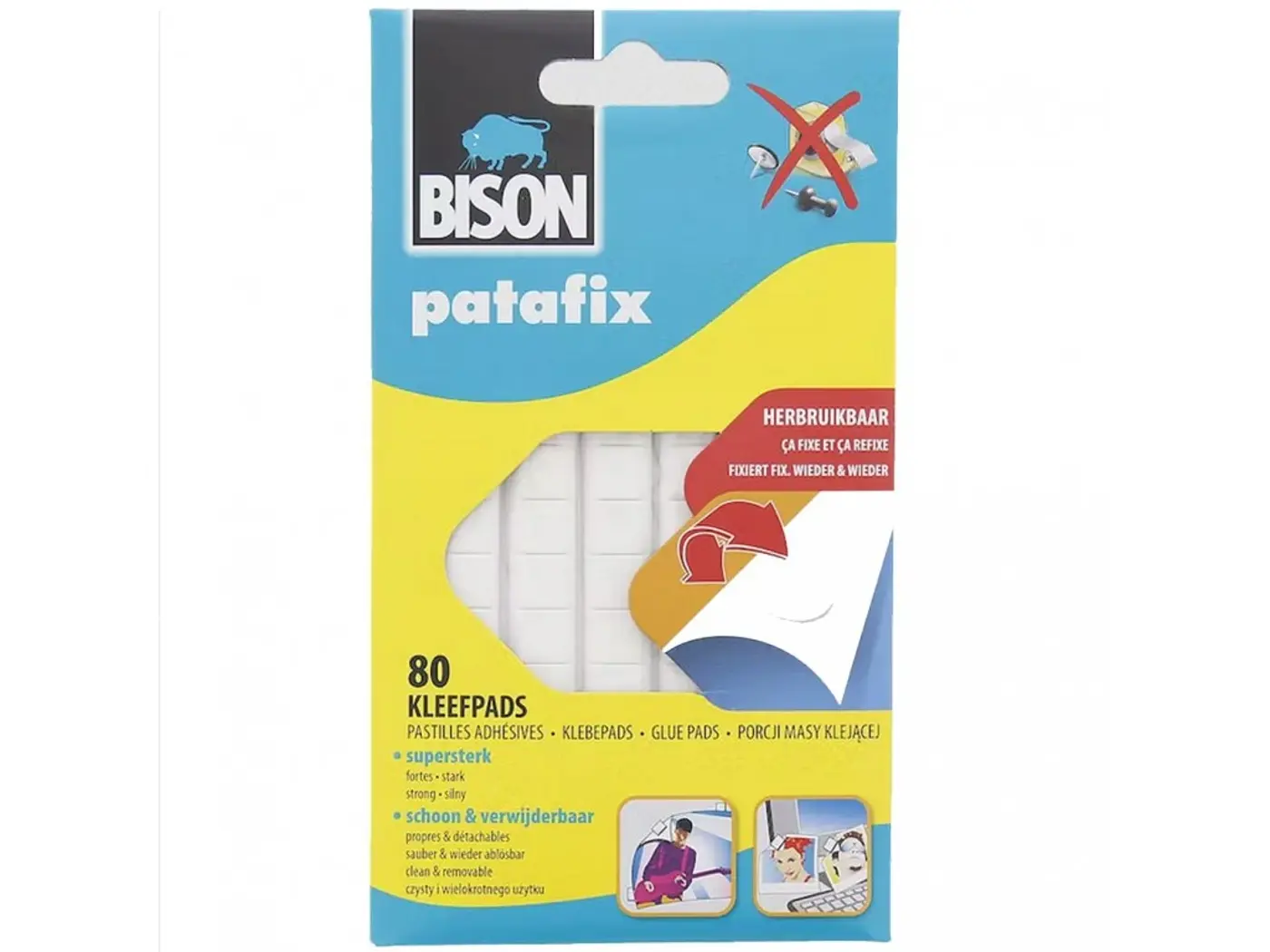 Lepicí hmota Patafix Bison – 80 ks - fotografie 1