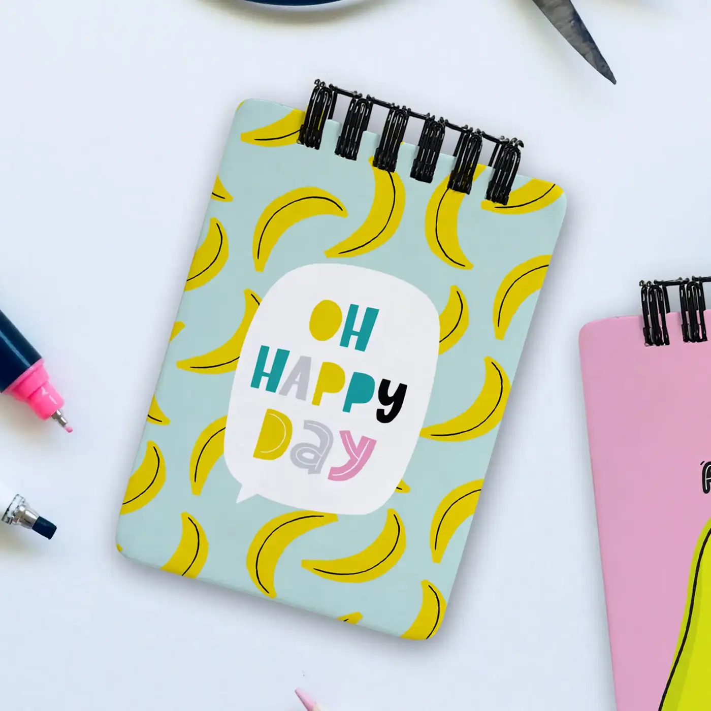 Blok kroužková vazba A7 Oh happy day - fotografie 1