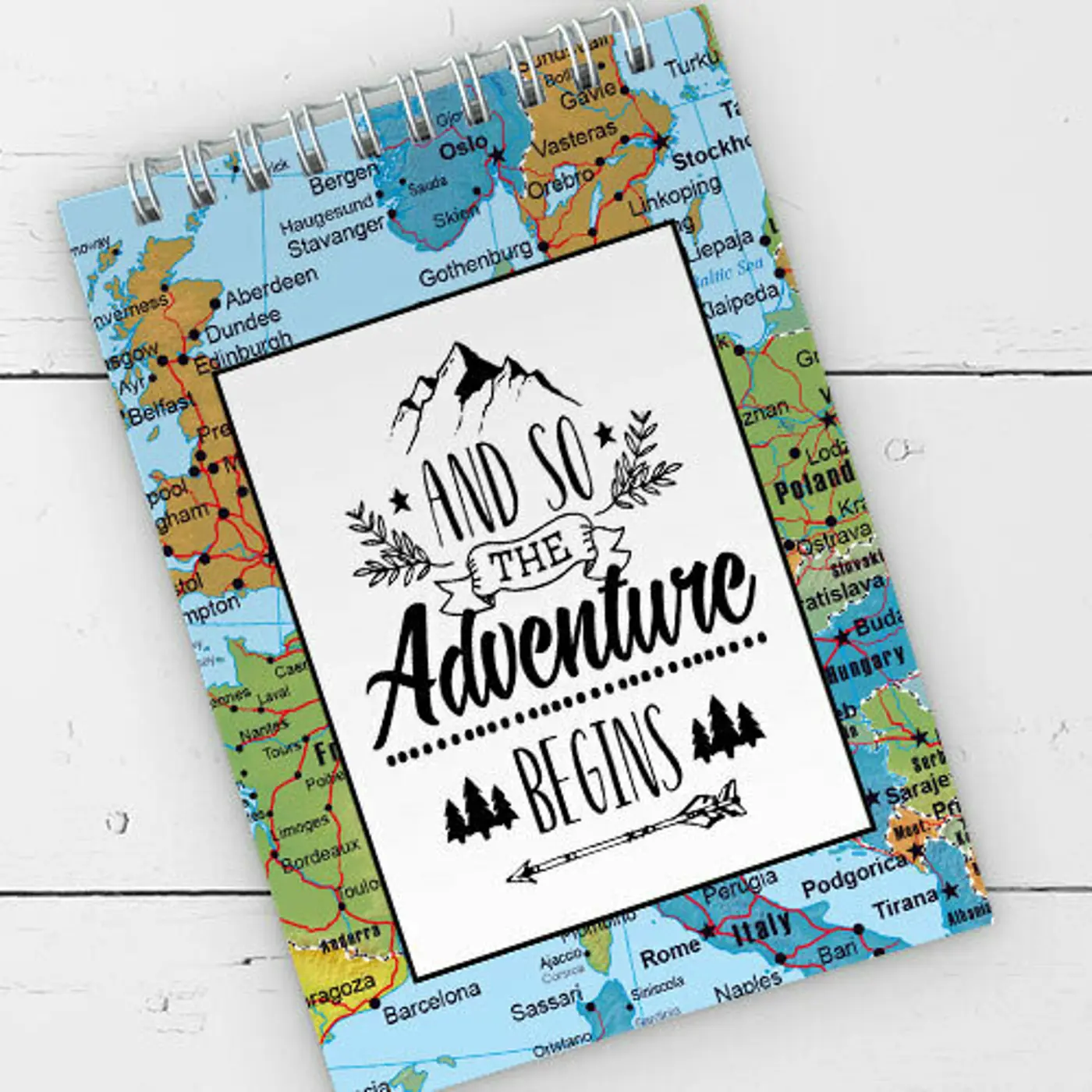 Blok kroužková vazba A6 Adventure begins - fotografie 1