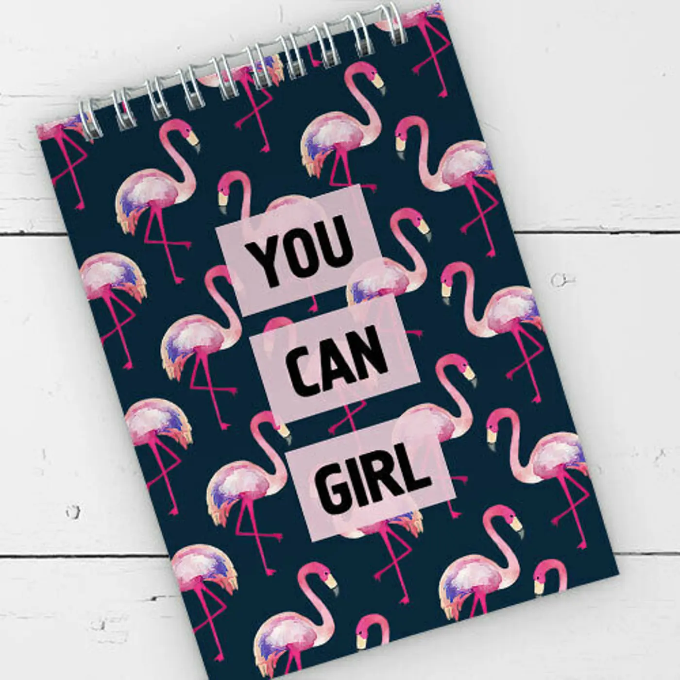 Blok kroužková vazba A6  You can girl - fotografie 1