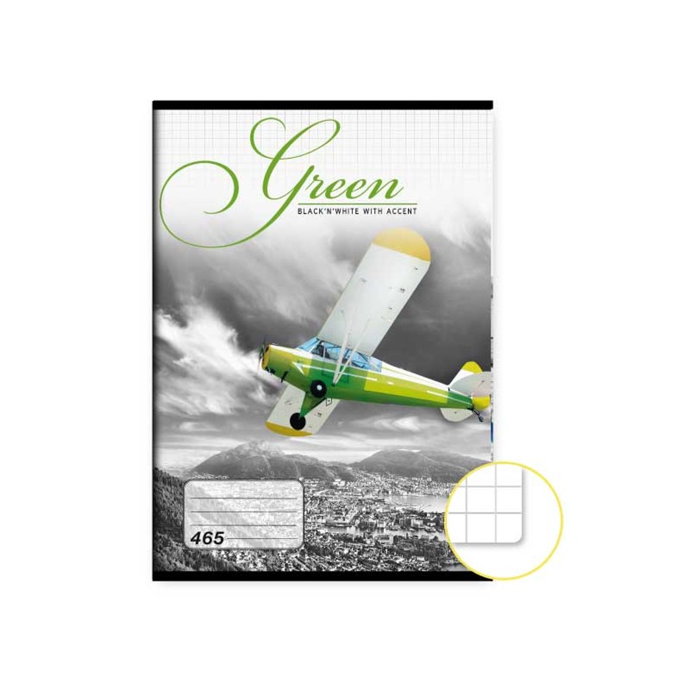      Sešit 465 A4 60ls čtvereček letadlo - fotografie 1
