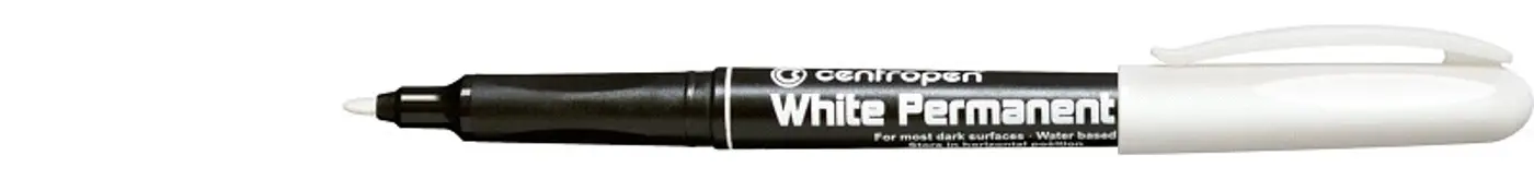 Popisovač Centropen 2686 White permanentní - fotografie 1