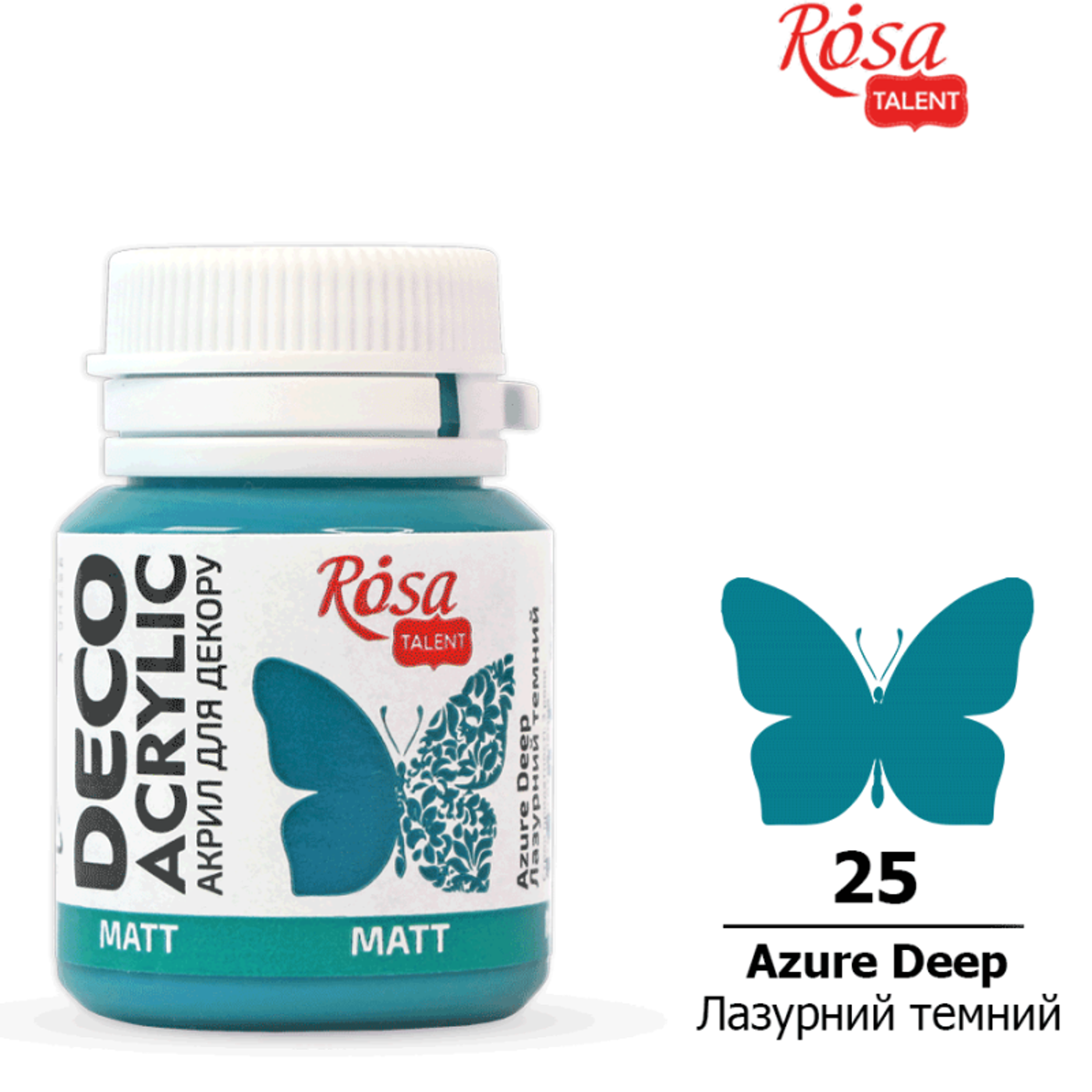 Akrylová barva Rosa Decor 20 ml – 25 azure deep - fotografie 1
