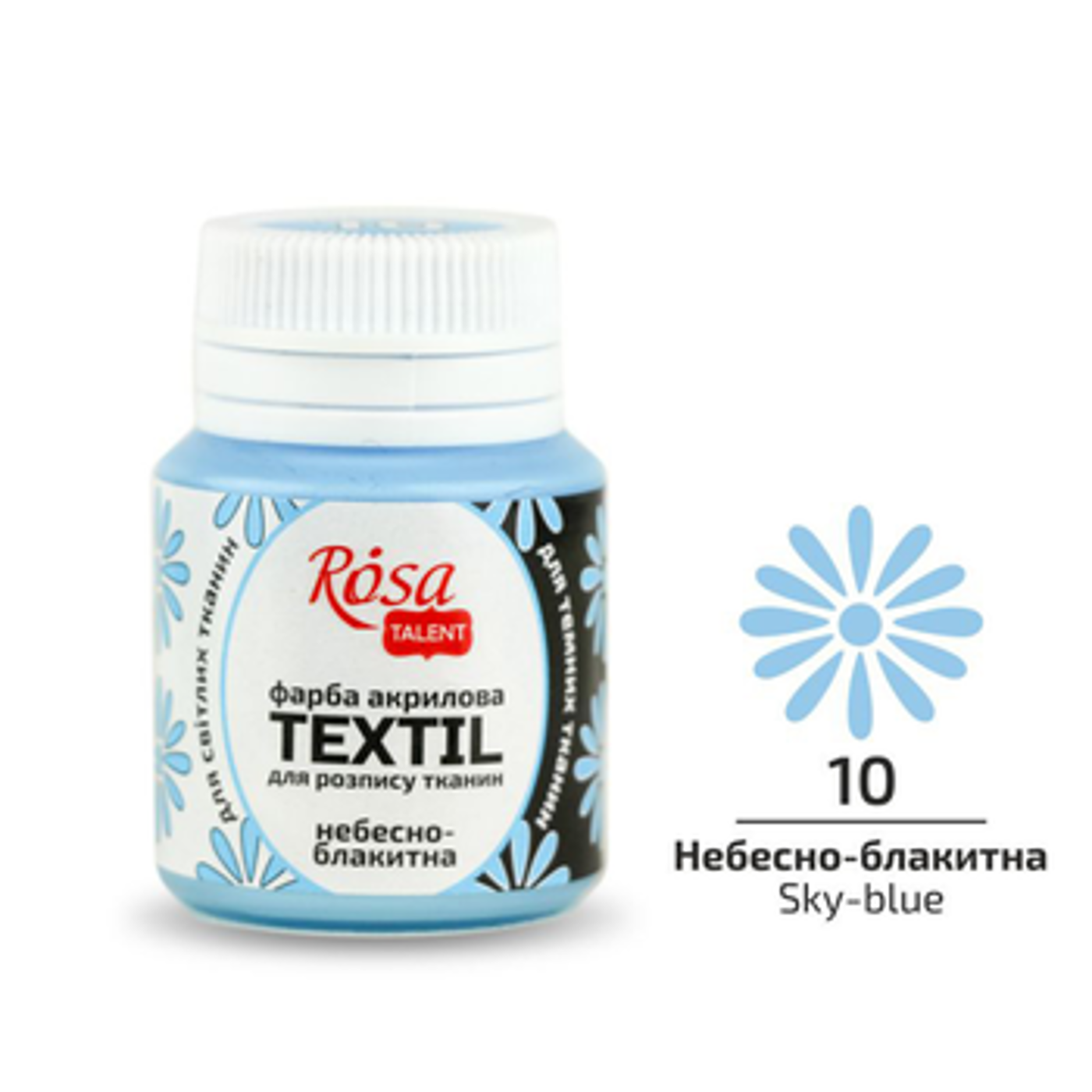 Barva na textil Rosa 20ml 10 sky blue - fotografie 1