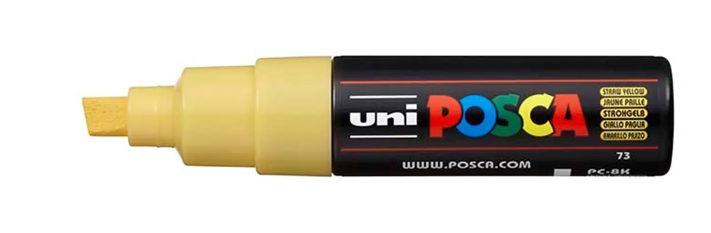Akrylový fix Uni Posca PC-8K 8 mm – 73 žlutá - fotografie 1