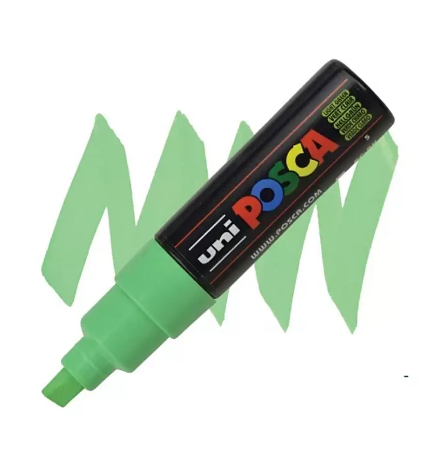 Akrylový fix Uni Posca PC-8K 8 mm – 5 light green - fotografie 1