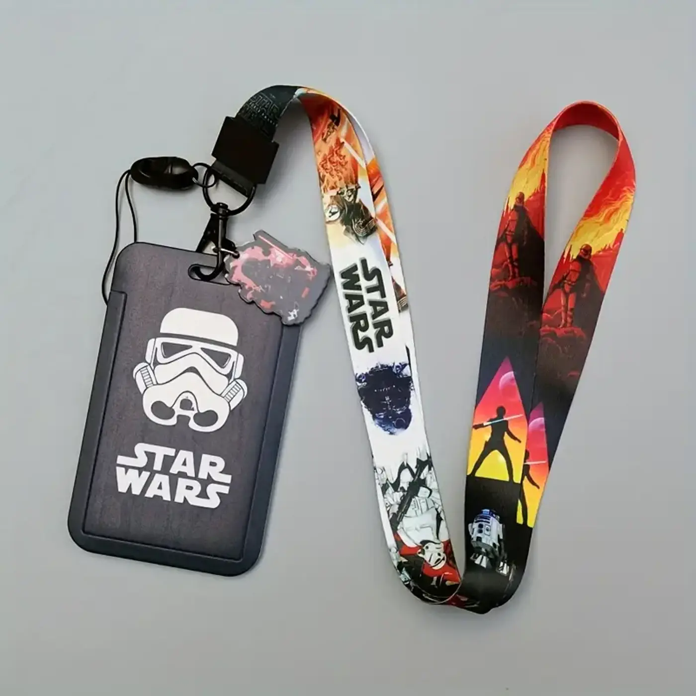 Šňůrka na krk s karabinou a poutkem, pouzdro na kartu  Star Wars  - fotografie 1