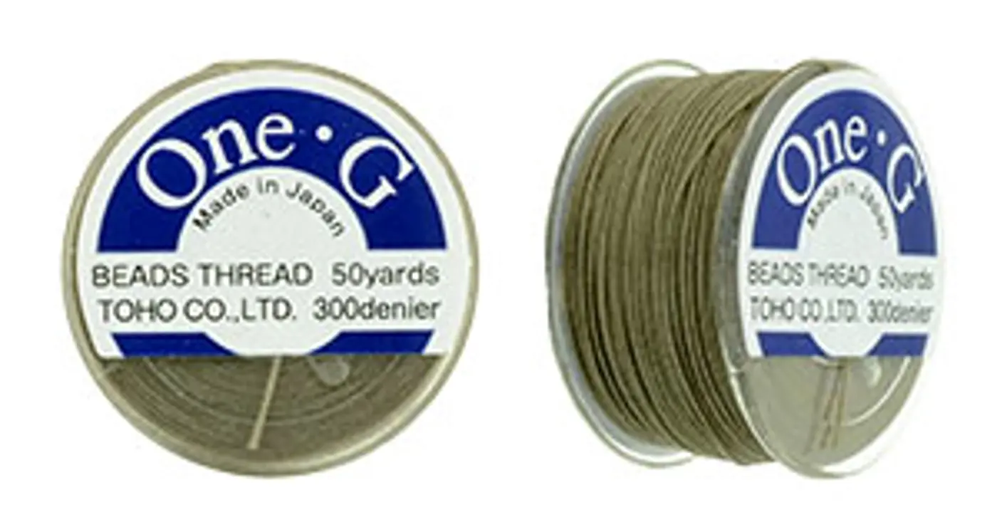 Toho One-G nylonová nit PT-50-20  khaki - fotografie 1
