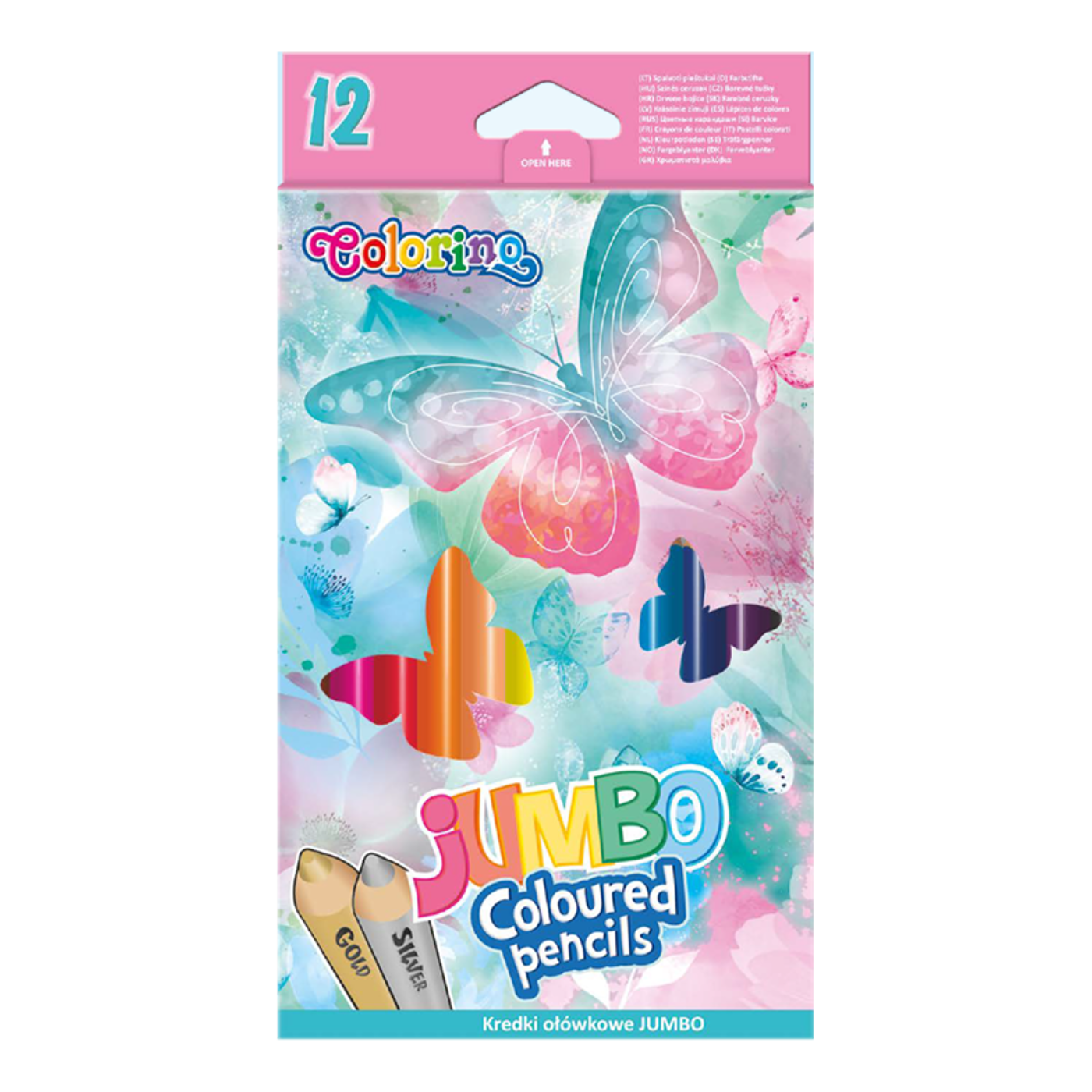 Trojhranné pastelky Colorino Jumbo Follow your Dreams 12ks - fotografie 1