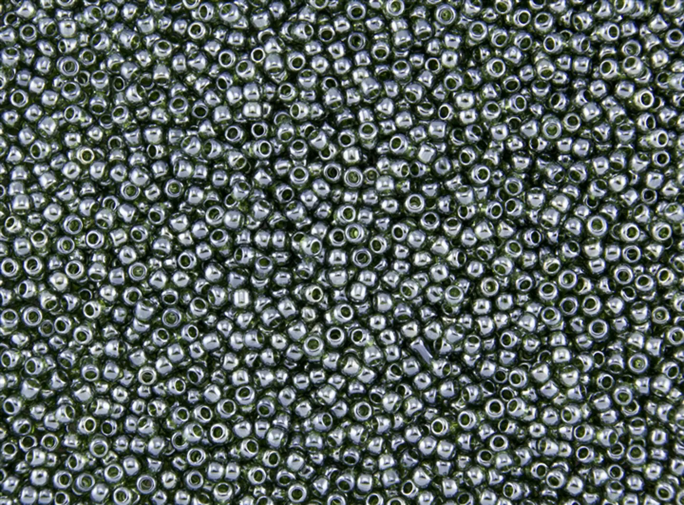  Rokajlové korálky TOHO - Round 11/0 : Transparent-Lustered Olivine  TR-11-119 - fotografie 1