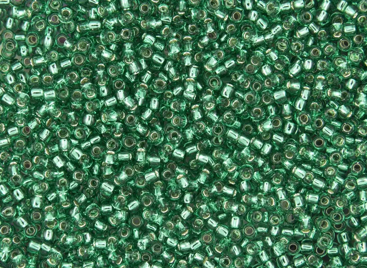 Rokajlové korálky - Round 11/0 :  Silver-Lined Dk Peridot TR-11-24B - fotografie 1