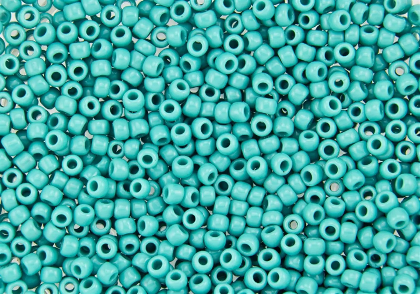 Rokajlové korálky - Round 11/0 :  Opaque Turquoise TR-11-55 - fotografie 1