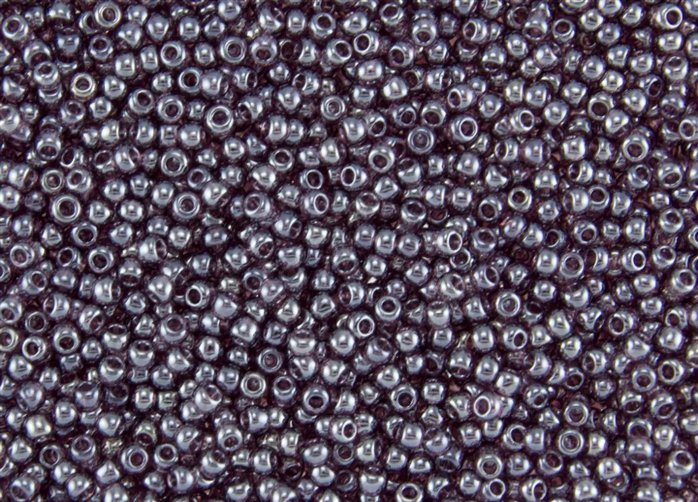 Rokajlové korálky - Round 11/0 :  Transparent-Lustered Med Amethyst TR-11-110B - fotografie 1