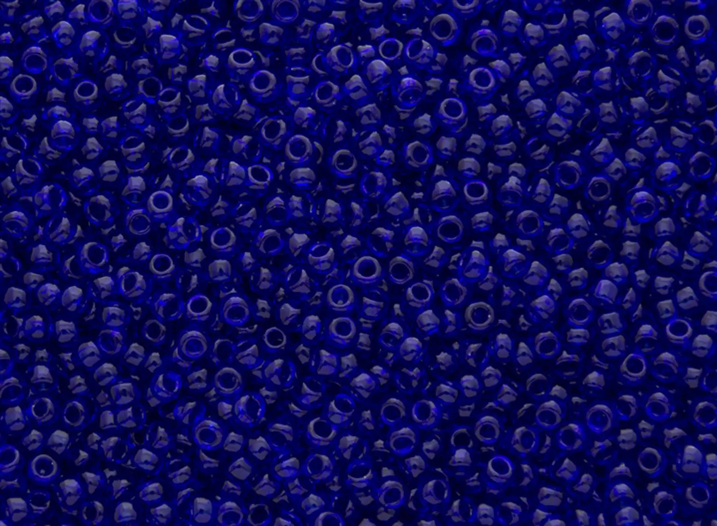 Rokajlové korálky Toho  - Round 15/0 :Transparent Cobalt  TR-15-8 - fotografie 1