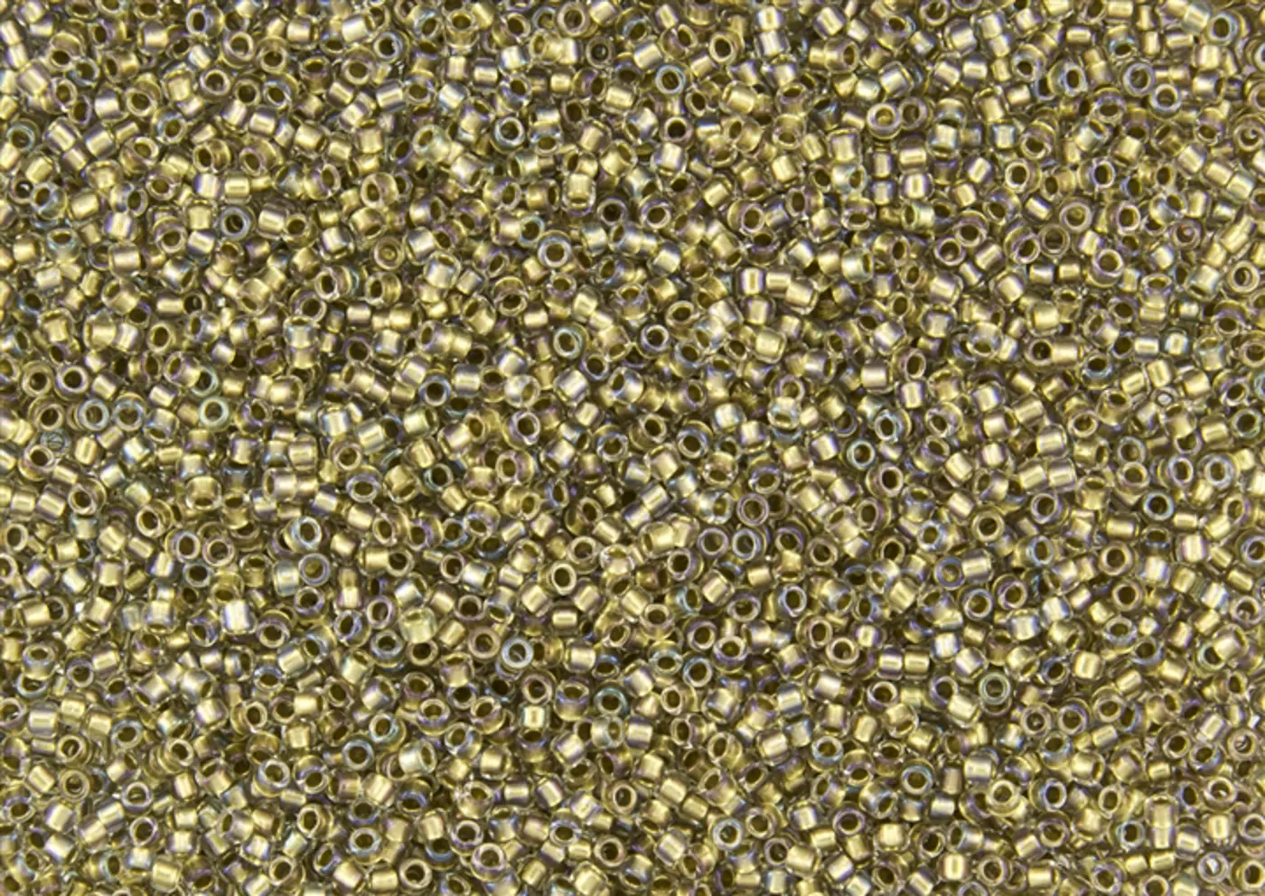 Rokajlové korálky Toho  - Round 15/0 : Inside-Color Crystal/Gold-Lined TR-15-262 - fotografie 1