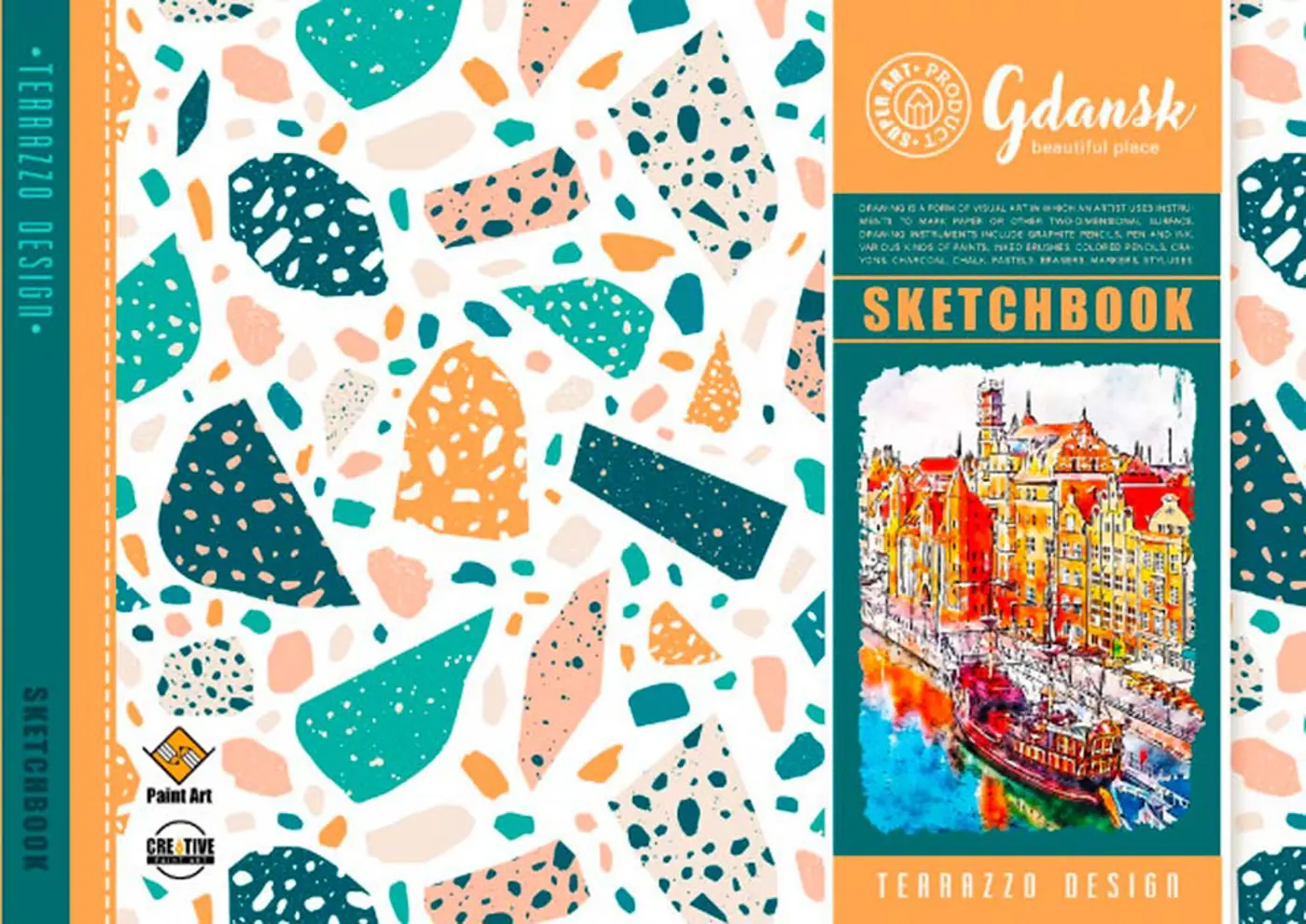 Sketchbook CITY GDANSK 19,7×14,5 cm - fotografie 1