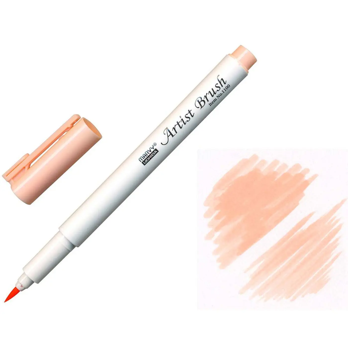 Štětcový fix MARVY PASTEL PEACH Artist Brush 1100-77 - fotografie 1