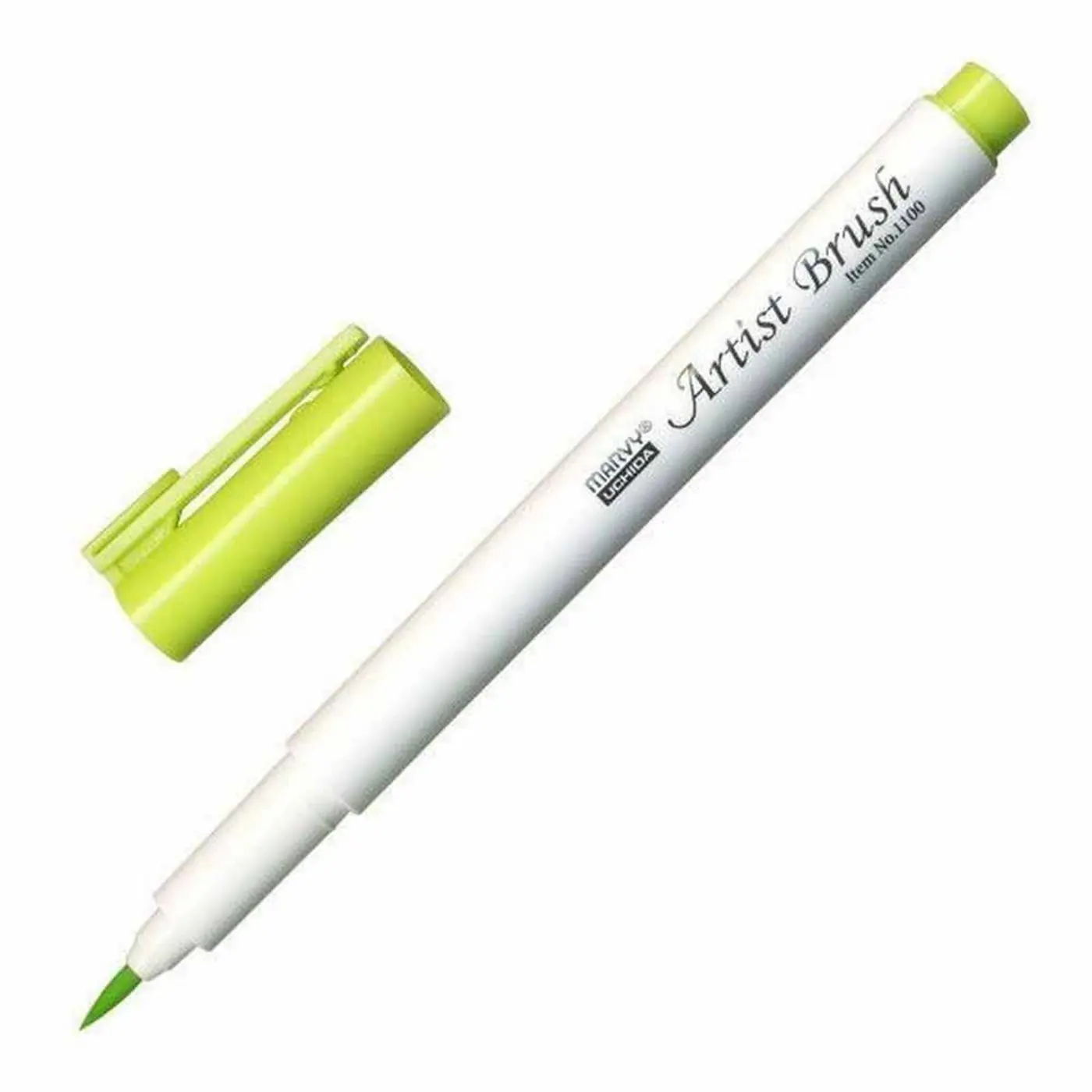 Štětcový fix MARVY  YELLOW GREEN Artist Brush 1100-52 - fotografie 1