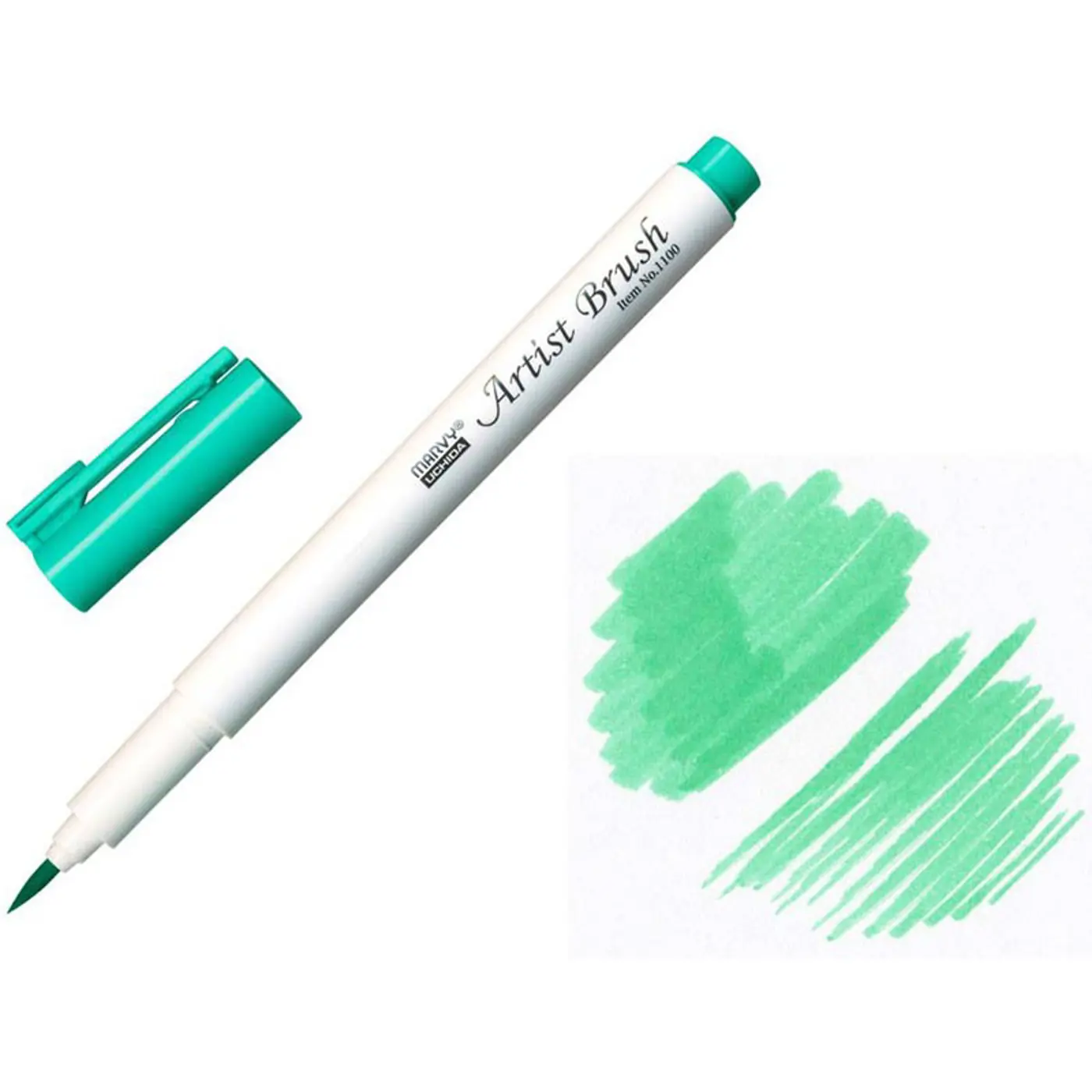 Štětcový fix MARVY PALE GREEN Artist Brush 1100-34 - fotografie 1