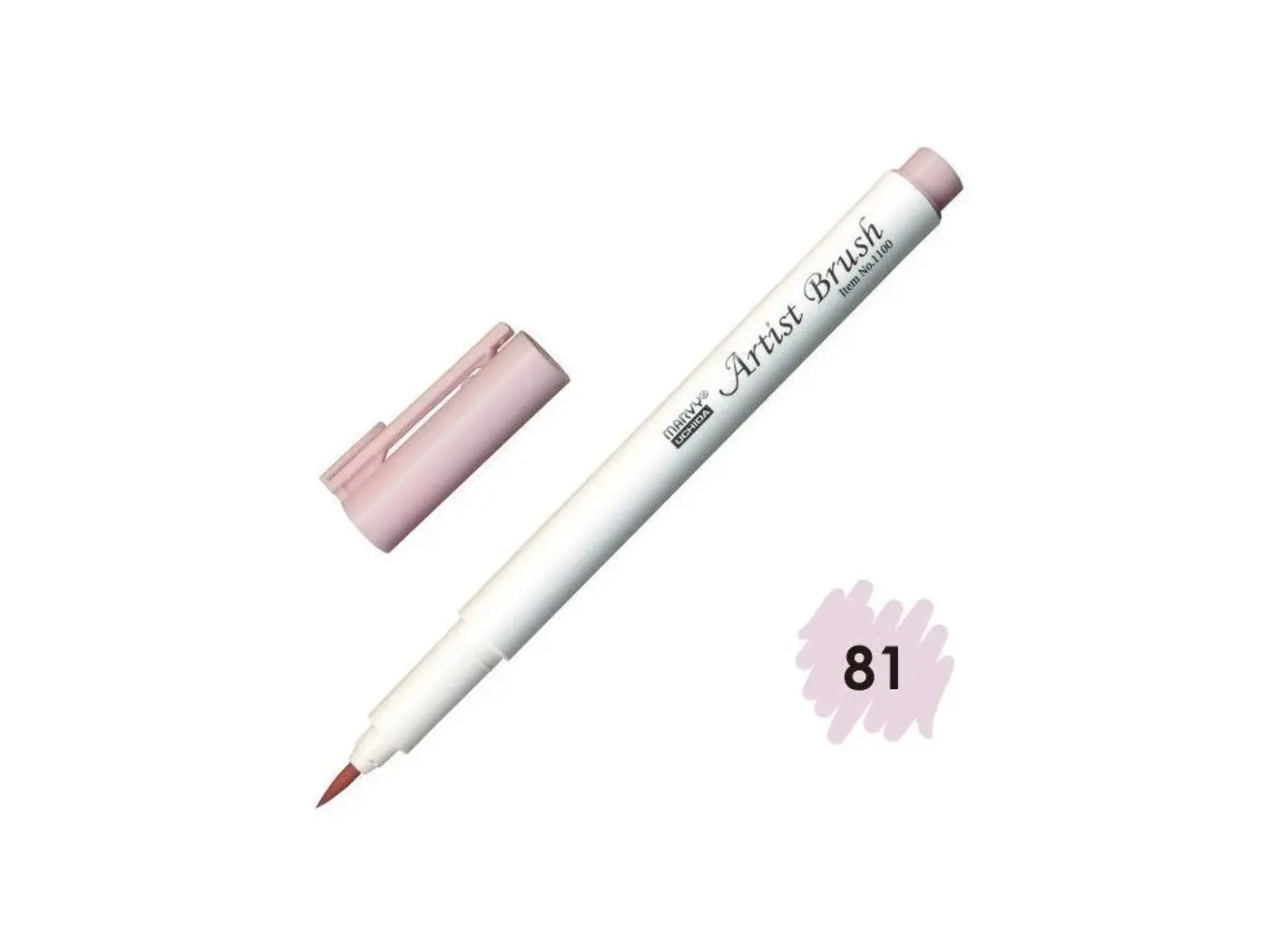 Štětcový fix MARVY Pale mauve  Artist Brush 1100-81 - fotografie 1