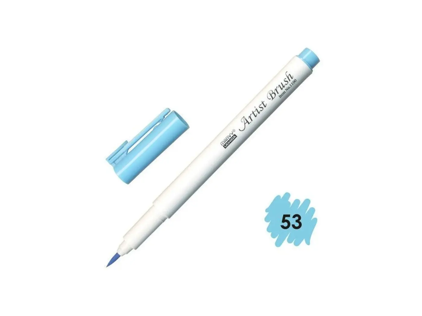 Štětcový fix MARVY  Pale blue Artist Brush 1100-53 - fotografie 1