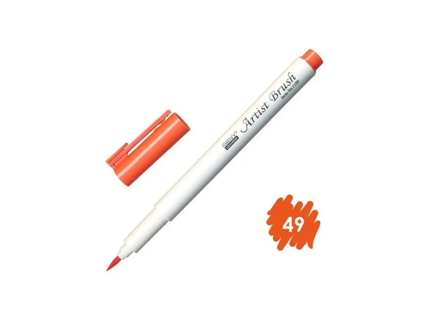 Štětcový fix MARVY VERMILION  Artist Brush 1100-49 - fotografie 1