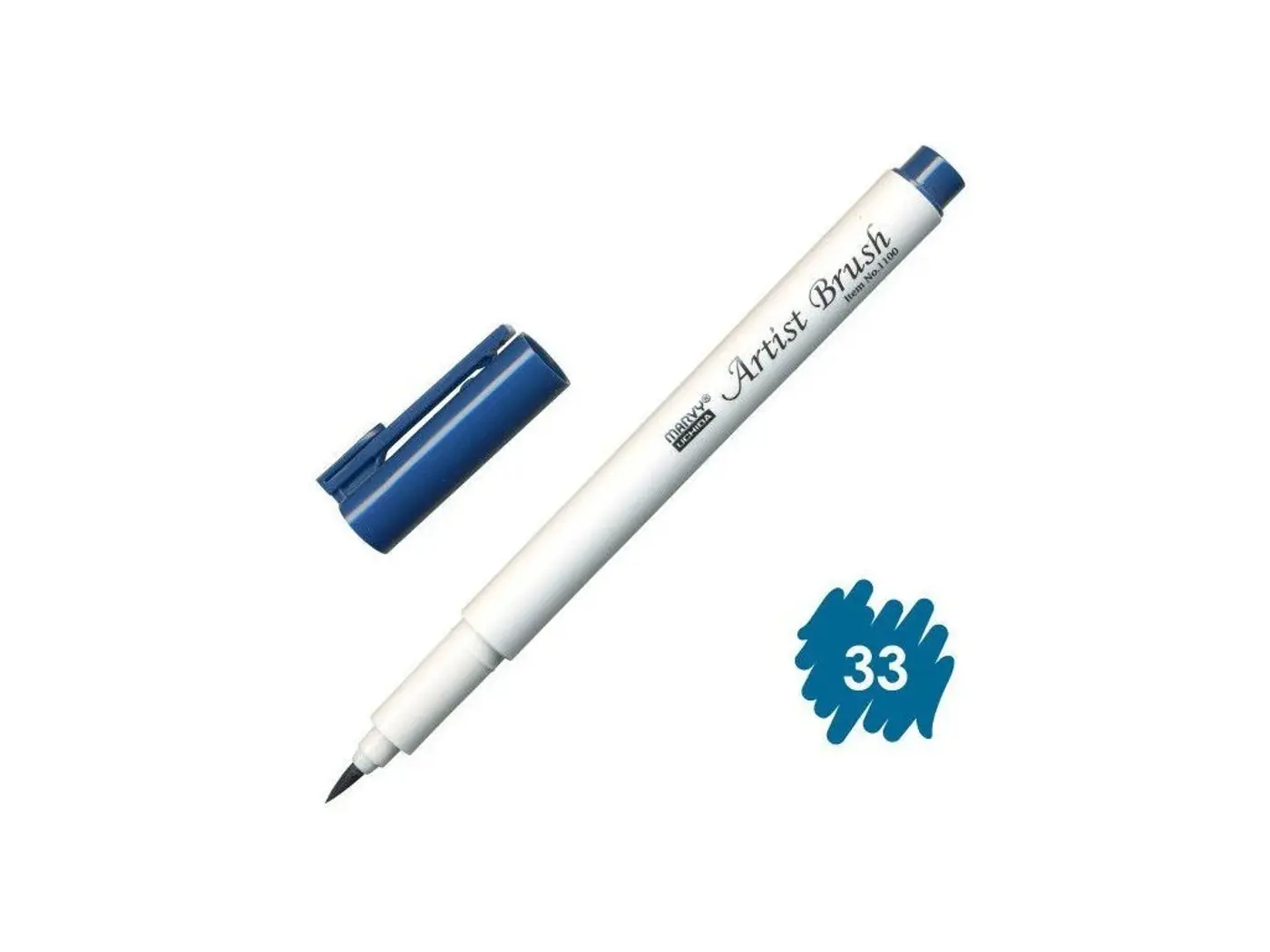 Štětcový fix MARVY ORIENTAL BLUE Artist Brush 1100-33 - fotografie 1