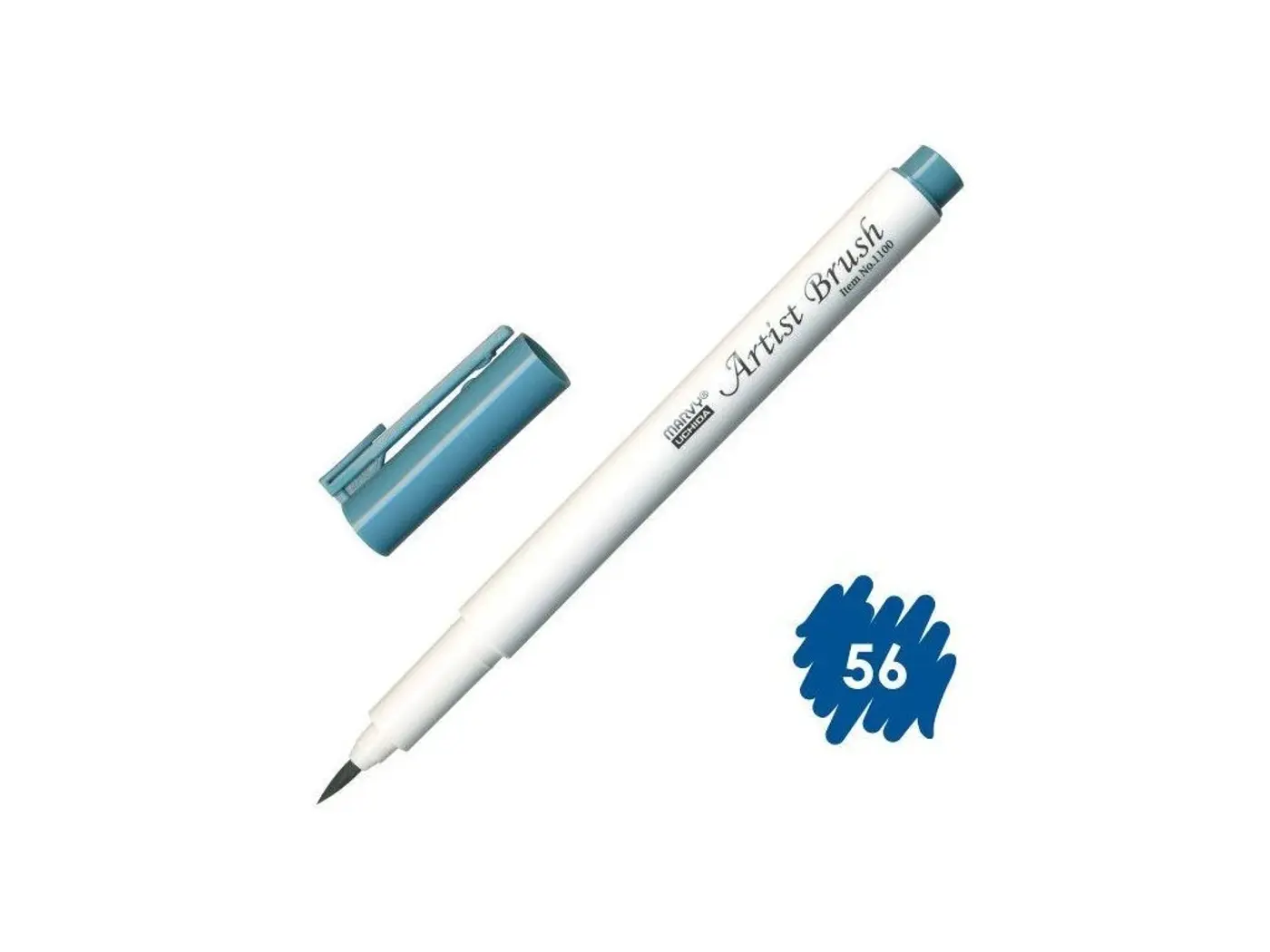 Štětcový fix MARVY Dull Blue Artist Brush 1100-56 - fotografie 1