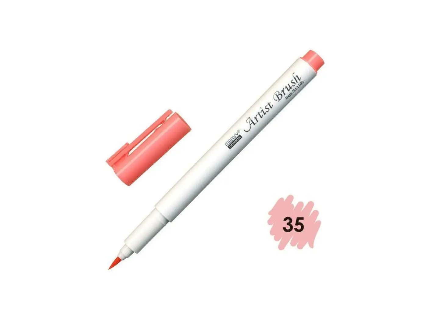 Štětcový fix MARVY Coral pink Artist Brush 1100-57 - fotografie 1