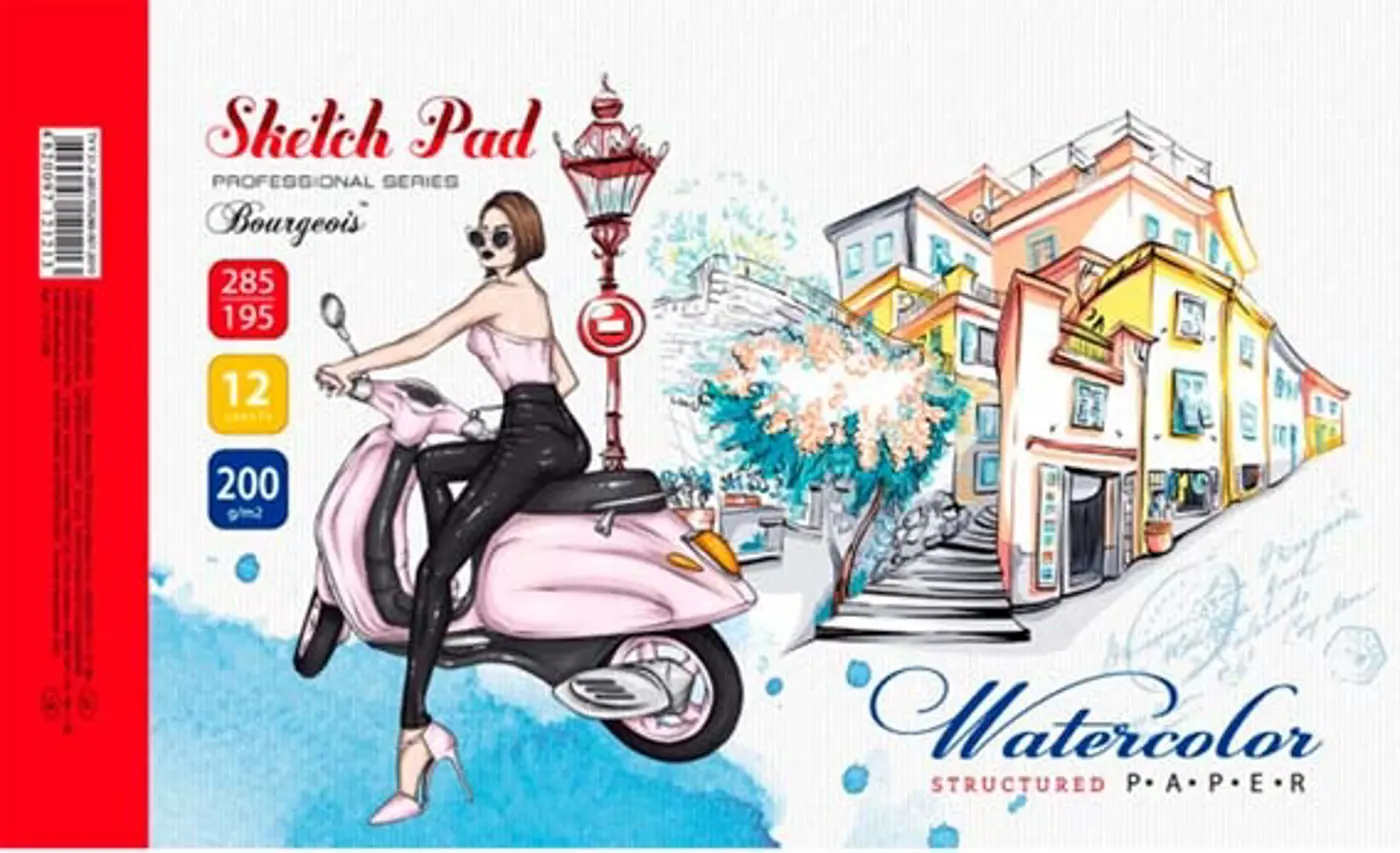 Sketchbook ROMANTIC vespa 28,5 × 19,5 cm - fotografie 1