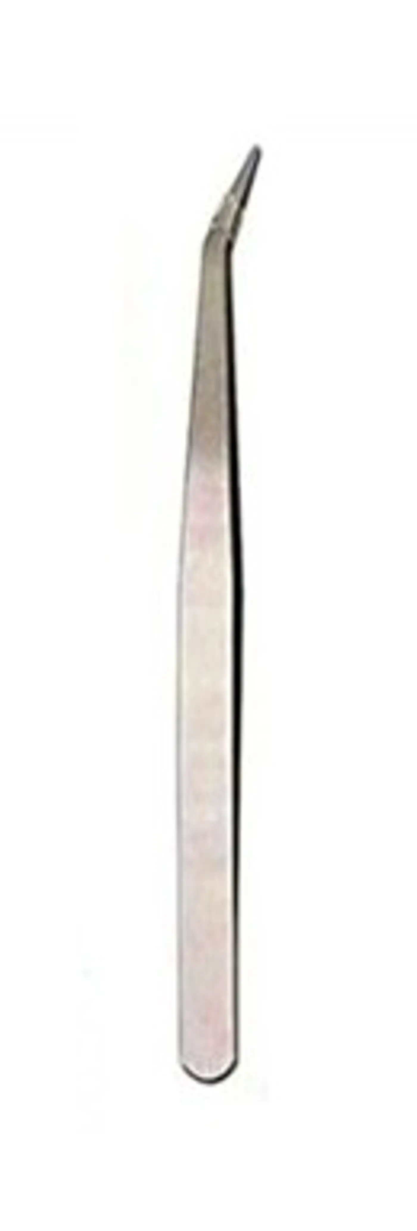 precizní zahnutá pinzeta 12 cm steel - fotografie 1