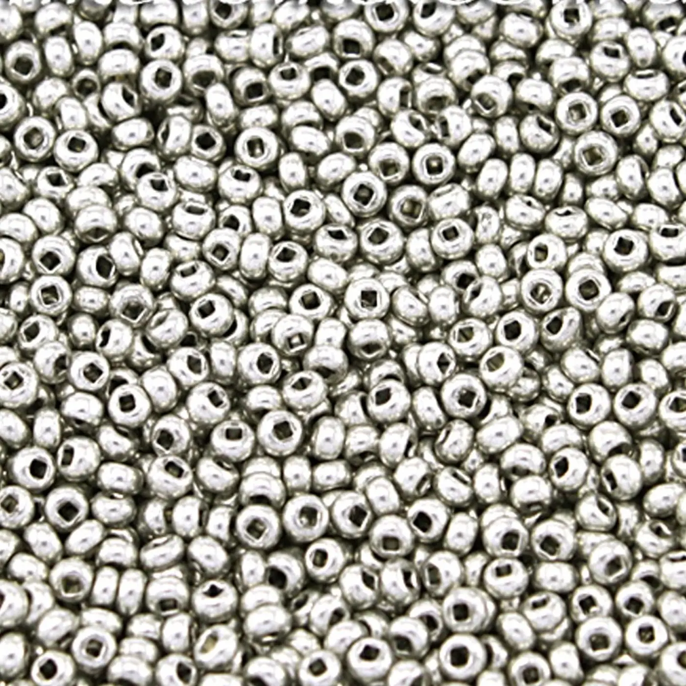 Preciosa rokajl 10/0 – stříbrný metalický (68301), 10 g - fotografie 1
