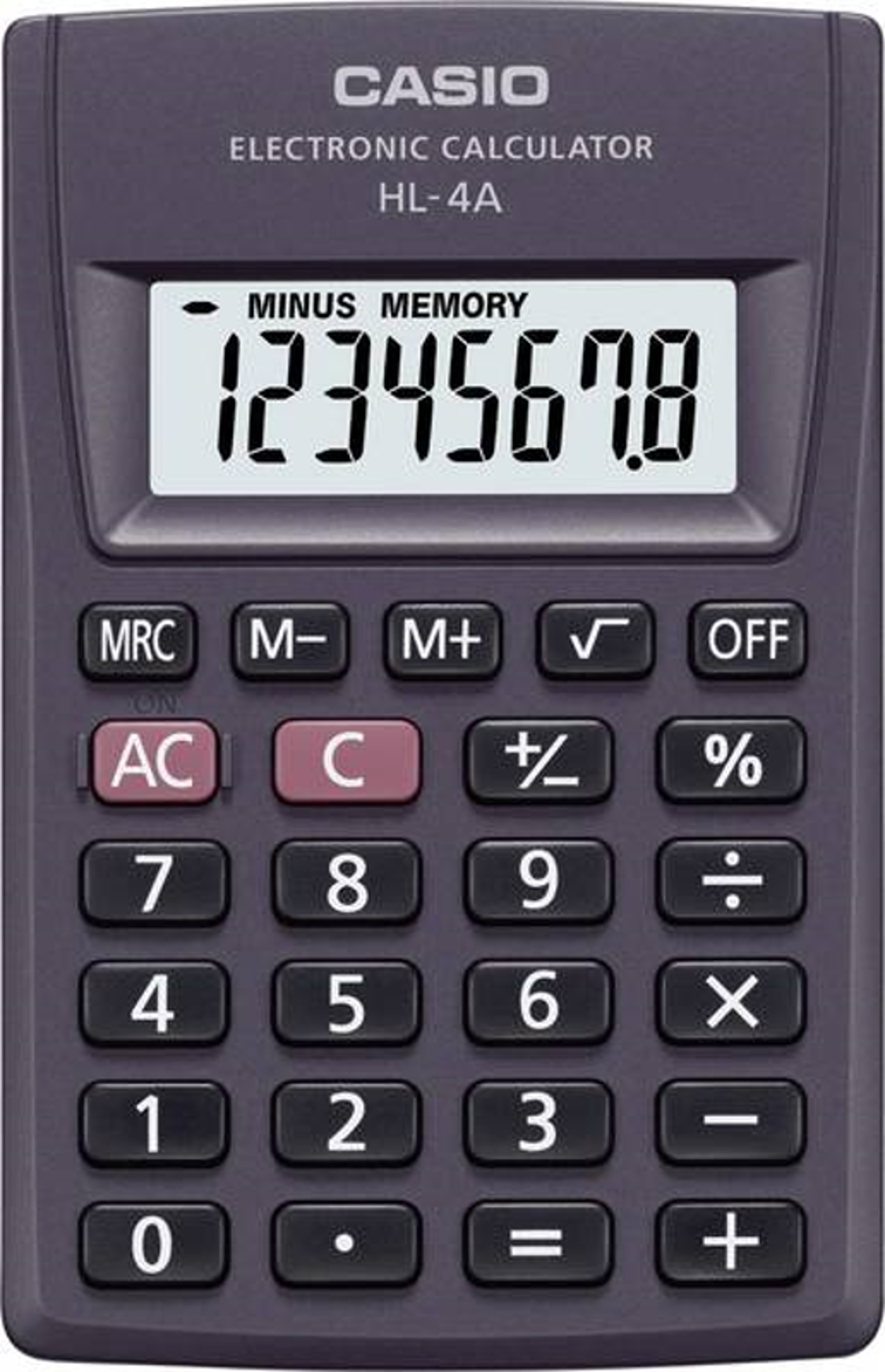 Kapesní kalkulačka Casio HL 4A - fotografie 1