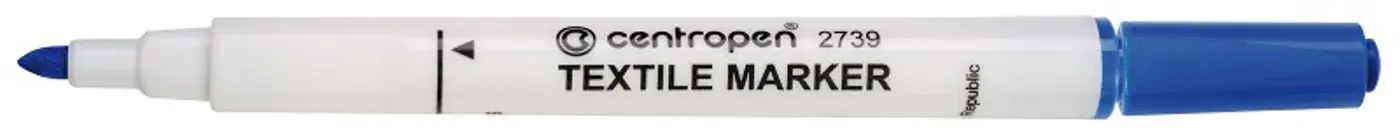 Popisovač na textil Centropen 2739 modrý - fotografie 1