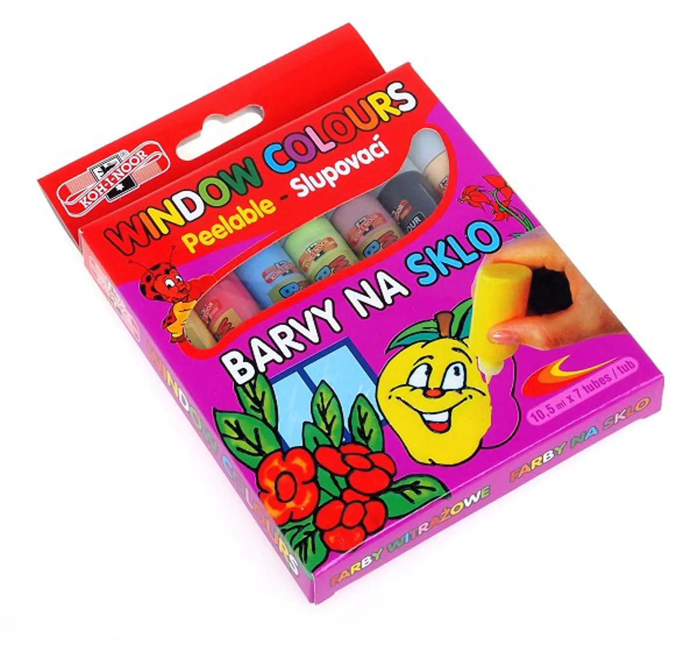 Barvy na sklo 7ks - fotografie 1