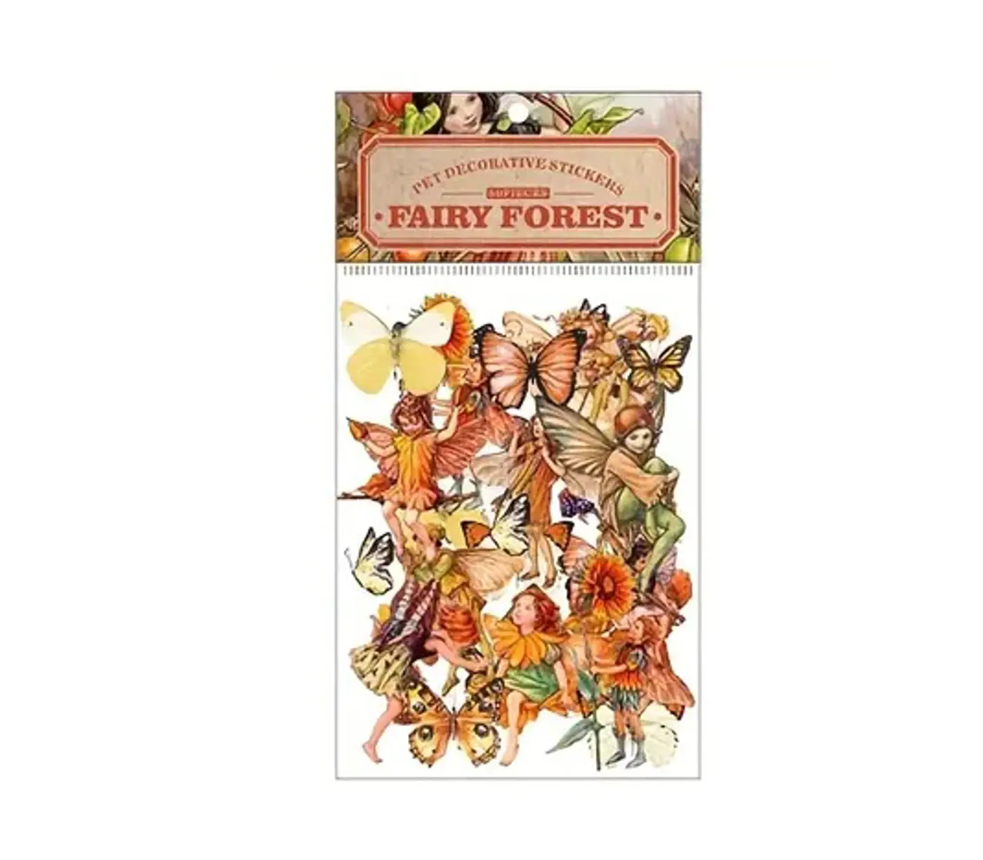 Samolepky – Fairy Forest Oranžová série (50 ks) - fotografie 1